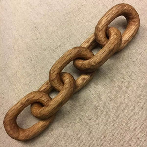 Cadena Decorativa de Madera de Acacia para Mesa de Centro y Estante, Decoración Moderna para el Hogar de Estilo Rústico, Alta Calidad - Product Image 1