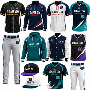 Breathable High Quality <b>Baseball</b> Uniform Short Sleeves Bulk <b>Baseball</b> Uniform Sublimation Sportswear Team - Product Image 2