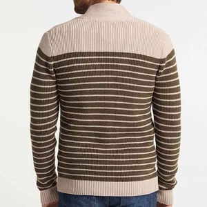 Casual Men's Autumn Long Sleeve <b>Cardigan</b> <b>Sweater</b> in Customized Color Solid V-Neck Design Breathable Quick Dry - Product Image 4