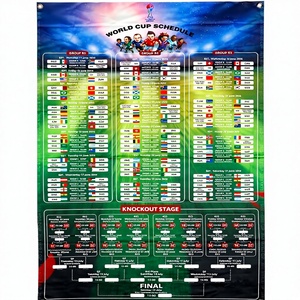 ป้ายพิมพ์ลายสำหรับ<span class=keywords><strong>ทำนาย</strong></span>ผลการแข่งขัน<span class=keywords><strong>ฟุตบอล</strong></span><span class=keywords><strong>โลก</strong></span> 2026, ป้ายโพลีเอสเตอร์ 100%, ปรับขนาดได้, เหมาะสำหรับการ<span class=keywords><strong>ทำนาย</strong></span>ผลการแข่งขัน - Product Image 1