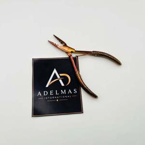 Pince à micro-anneaux pour extensions capillaires à trois trous, impression de logo personnalisée, en cuivre, pour ouverture et fermeture de micro-anneaux - Product Image 2