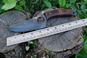 Couteau de chasse hybride avec trou pour le pouce – Couteau de cuisine et de terrain à lame fixe, couteau robuste à lame fixe en gros - Product Image 6
