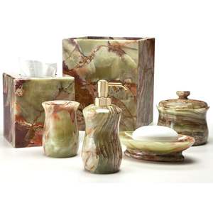 Juego de Baño de Resina Inspirado en Diseñadores que Eleva el Estilo Interior con Accesorios Coordinados - Product Image 4