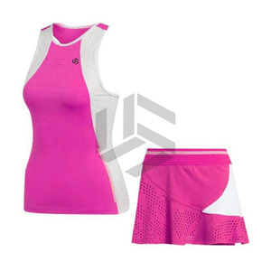 Camiseta Deportiva de Golf de Manga Corta Transpirable, Pantalones Cortos Deportivos Plisados, Falda Deportiva de Tenis, Conjunto de Tenis - Product Image 1