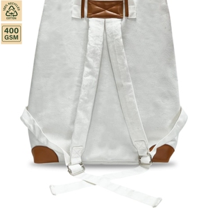 400 GSM Cotton Canvas <b>Drawstring</b> <b>Backpack</b> Gym Sports 50x45x13 cm Custom Logo Wholesale OEM Private Label Bulk Order Model SNC118 - Product Image 6