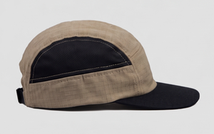 Gorra de béisbol unisex con bloques de color en tonos tostados y negros, estilo casual, ajuste regulable, para primavera y otoño. - Product Image 5