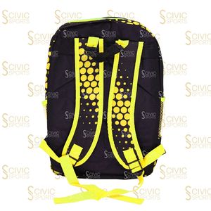 Sac à dos tendance à motif de points, noir et vert lime, fermeture éclair, sac unisexe, capacité 20-35L, en polyester - Product Image 6