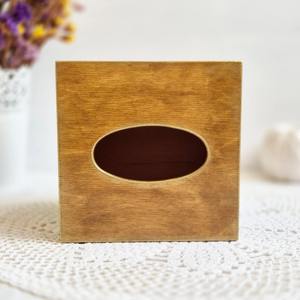 Boîte à mouchoirs en bois imprimée pour bureau, rangement professionnel de bureau, vente en gros, boîte à mouchoirs en bois imprimée pour le visage - Product Image 3