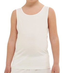 Gilet sans manches pour garçons et filles, vêtements d'extérieur décontractés en tricot à col rond, 100% coton écologique, séchage rapide - Product Image 3