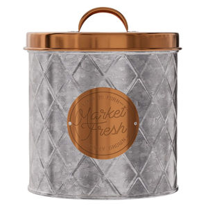 Ensemble de 3 boîtes de rangement de cuisine en métal galvanisé hermétiques pour café, thé et sucre, boîtes de rangement rondes avec couvercles - Product Image 3