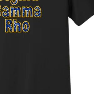 Camiseta Personalizada con Lentejuelas Bordadas de Sigma Gamma Rho, Camiseta Gráfica de Moda para Mujer, Manga Corta, Cuello Redondo, Hermandad Griega - Product Image 6