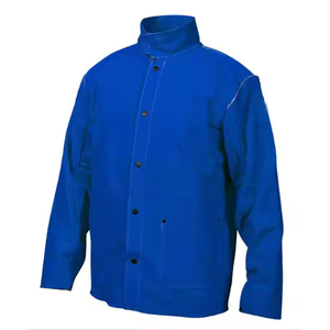 Veste de soudeur en cuir de vachette de qualité supérieure, personnalisation de marque, tarifs les plus bas, en daim de vachette grainé et cuir de chèvre - Product Image 1