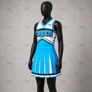 Uniforme de cheerleading en polyester imprimé sur mesure de qualité supérieure pour femmes, robe sublimée, fabricant OEM et grossiste - Product Image 6