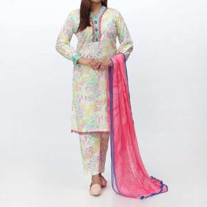 PS4367 3PC Cambric Suit Robes de cocktail imprimées numériques - Product Image 3