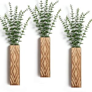 Jardinières murales modernes en bois de 12 po pour plantes et fleurs séchées - Product Image 6
