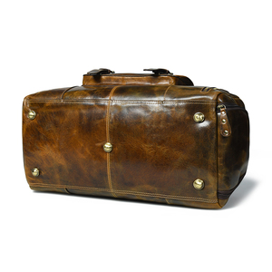 Bolsa de Viaje de Lona Ligera de Cuero Genuino Vintage, la Más Vendida del Fabricante Indio - Product Image 5
