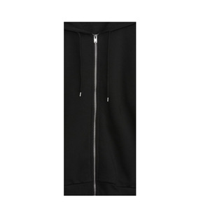 ชุดเดรสสเวตเชิ้ตผ้าฝ้าย/ใยไผ่สำหรับผู้หญิง สวมใส่สบาย เป็นมิตรกับสิ่งแวดล้อม ระบายอากาศได้ดี กันลม มีฮู้ดลายนูน สำหรับฤดูหนาว/ฤดูใบไม้ผลิ - Product Image 4