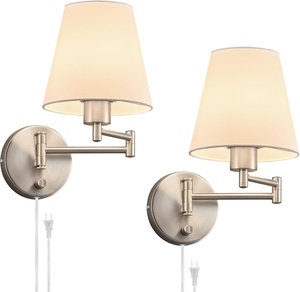 Modern LED <b>Wall</b> Lamp Indoor <b>Sconce</b> OEM Customization <b>Lighting</b> Minimalist Industrial Amber Glass Ribbed Shade - Product Image 4