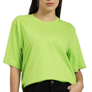 Camisetas casuales a precios asequibles para mujer, ropa de verano, camisetas para mujer más vendidas, servicio OEM con logotipo personalizado. - Product Image 1