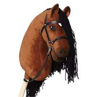 Cheval à Bascule Personnalisable Réaliste en Peluche et Bois Fait Main pour Enfants et Tout-Petits