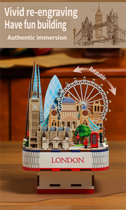 Boîte à musique classique à construire soi-même, blocs de construction éducatifs, cadeau d'anniversaire pour garçons et filles de tous âges - Stroll London Haute Qualité - Product Image 5