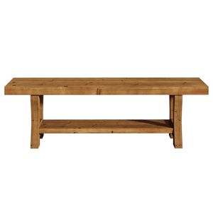 Panca da Esterno Contemporanea in Legno Massello per Hotel, Centri Commerciali, Parchi, Soggiorni e Patii - Panca in Stile Moderno per Arredamento da Esterno - Product Image 2