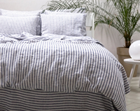 Ensemble de literie en lin 100% pour hôtel, imperméable et doux, 5 pièces, comprenant 1 housse de couette, 1 drap plat, 1 drap-housse, 2 taies d'oreiller