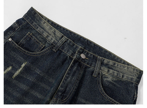 New NURJENNA INDUSTRIES Men's Fashion Casual Regular Solid Straight Denim <b>Jeans</b> Breathable Mid Waist Summer <b>Embroidered</b> Chemical - Product Image 2