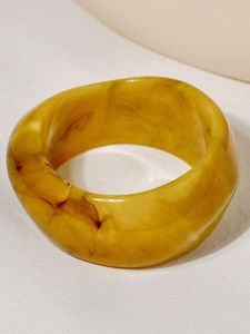 Classic Orange Resin Bangle <b>Bracelet</b> for Unisex Fashion Gift Wear - Product Image 6
