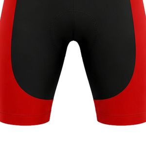 Ensemble de cyclisme rouge-orange pour hommes, maillot et short, uniforme de cyclisme professionnel, respirant, léger, vêtements de vélo, entraînement en plein air - Product Image 5