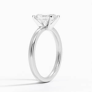 Bague solitaire en or blanc 14 carats plaqué or, avec diamant Moissanite taille Radiant de 2 carats, couleur D, clarté VVS1 – Prix bas, forte promotion - Product Image 2