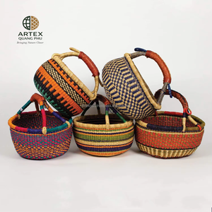 Natural Seagrass Bolga <b>Basket</b> <b>Large</b> Capacity <b>Storage</b> <b>Basket</b> Handmade Craft Vietnam ARTEX QUANG PHU - Product Image 4