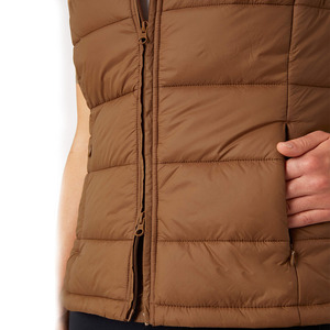 Chaleco de plumón personalizable para mujer, talla grande, cálido para invierno, de nailon, sin mangas, transpirable, para equitación. - Product Image 2