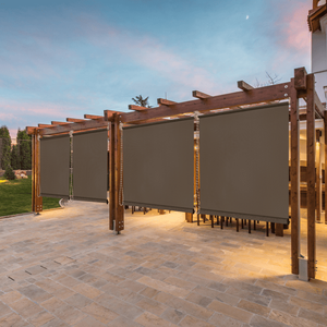 Tenda a Rullo in HDPE Mocha 8 X 8 con Giunzioni per Gazebo e Pergola - Product Image 1