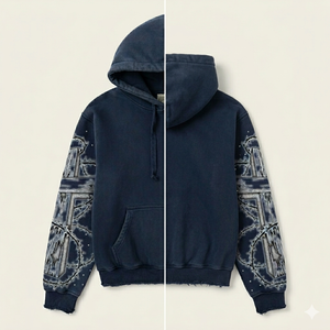 Sudadera con Capucha Personalizada de Invierno, de Alta Calidad, Estilo Urbano, Informal, 100% Algodón, Felpa, para Hombre y Mujer, Ecológica, Transpirable, con Gráfico de Tigre - Product Image 5