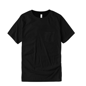 T-shirts Streetwear USA vierges à poche avant, personnalisables, teints à la pigmentation effet délavé, 100% Coton, écologiques, séchage rapide, vente en gros - Product Image 1
