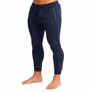 Navy Hooded <b>Zipper</b> Sweatshirt Full Sleeve Solid Color Casual Tracksuit <b>Top</b> Breathable Midweight Polyester Fit Regular Autumn We - Product Image 3