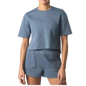 Conjunto Casual de Verano para Mujer, Camiseta y Pantalones Cortos, Conjunto de Dos Piezas Cómodo, Suave y Transpirable para Uso Diario - Product Image 4