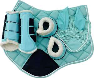 Elegant Sparkle Horse Saddle Pad Set Soft Cotton Shock Proof English <b>Equestrian</b> Jumping Dressage Riding Equipment OEM - Product Image 1