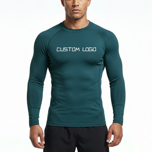 Custom Logo <b>Compression</b> <b>Shirt</b> <b>Men</b> Long Sleeve Gym Wear Athletic Sportswear Manufacturer - Product Image 1