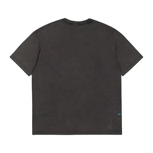 Camisetas OEM para hombre, 100% algodón, gramaje pesado, de secado rápido, transpirables, con estampado personalizado, lavadas con ácido, al por mayor. - Product Image 2