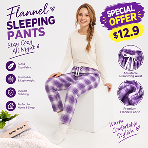 Wholesale Sleeping Flannel Trousers Women's Cotton <b>Pajama</b> Casual Night Wear Sleeping <b>Pajama</b> <b>Plaid</b> Check Drawstring Pants - Product Image 3