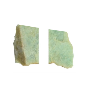 Matériaux de pierres précieuses de haute qualité, serre-livres en amazonite, pierre naturelle brute, minéraux, cristal pour décoration, grossiste - Product Image 4
