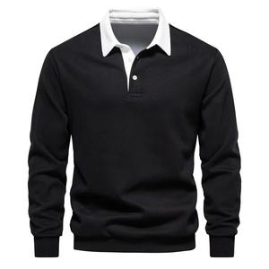 Sudaderas con Cuello Alto para Hombre, Primavera-Otoño 2026, Moda Casual Elegante, Sudaderas de Algodón para Hombre, Tops de Alta Calidad - Product Image 2