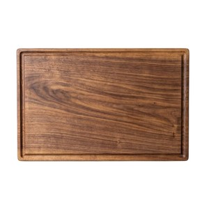 Planche à découper en noyer noir massif, design standard, grande taille, pour la cuisine, la découpe et le tranchage des légumes - Product Image 2