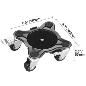 Carrello per Mobili Resistente con 5 Ruote Girevoli a 360 Gradi, Capacità di Carico 1200 Libbre, Pannello in Acciaio al Carbonio per Spostamento Mobili - Product Image 2
