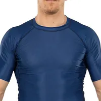 Camiseta Deportiva para Hombre, Protección UPF 50, Antibacteriana, Transpirable, de Manga Larga, Secado Rápido, para Natación, Surf, Playa, Elástica y Cómoda