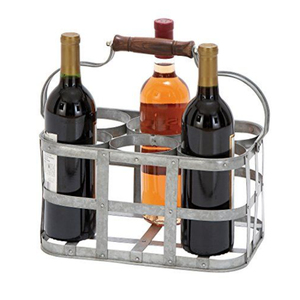 Moderno Estante Metálico para Vino con Capacidad para 3 Botellas y Soporte para Copas, Decoración para Comedor, Estantes para Vino Hechos a Mano - Product Image 3