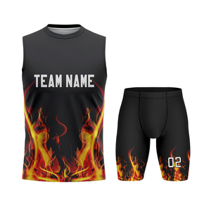 Custom 100% Polyester Flag Football Uniform <b>Sets</b> Plus Size Short Sleeve 7v7 New Design Sublimation High Quality - Product Image 5