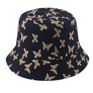Sublimation Print Double Side Wear Reversible 100% Cotton Summer Outdoor <b>Bucket</b> Sun <b>Hat</b> Men and <b>Women</b> - Product Image 1